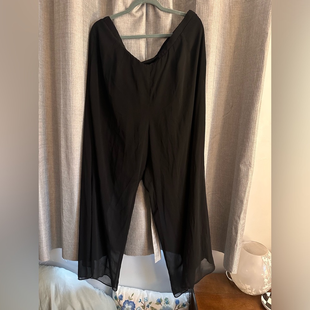 Lane Bryant wide leg chiffon pants